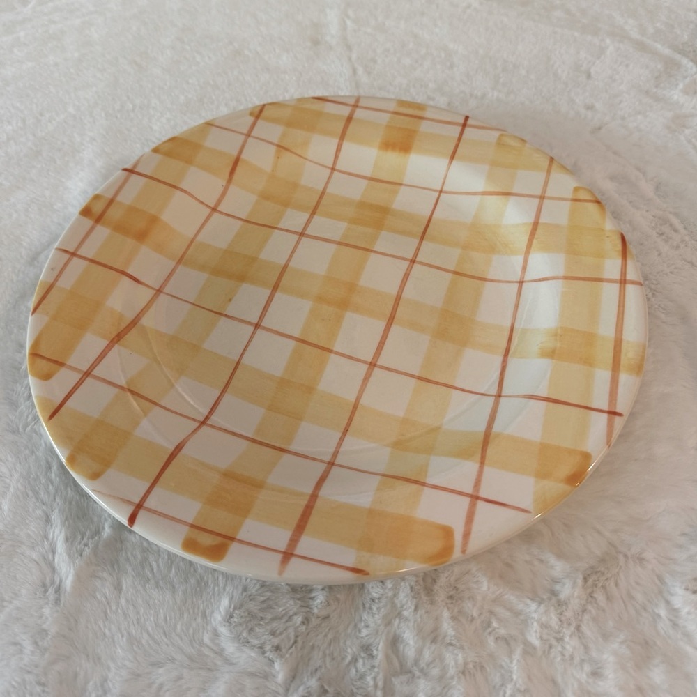 Laura Ashley Summer Garden 12” Plate, Hand Painted in England Vintage 1998